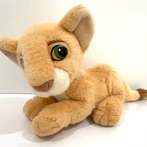 Vintage 13” 1993 Nala The Lion King Cartoon Disney “Talking” Purring Plush Cub